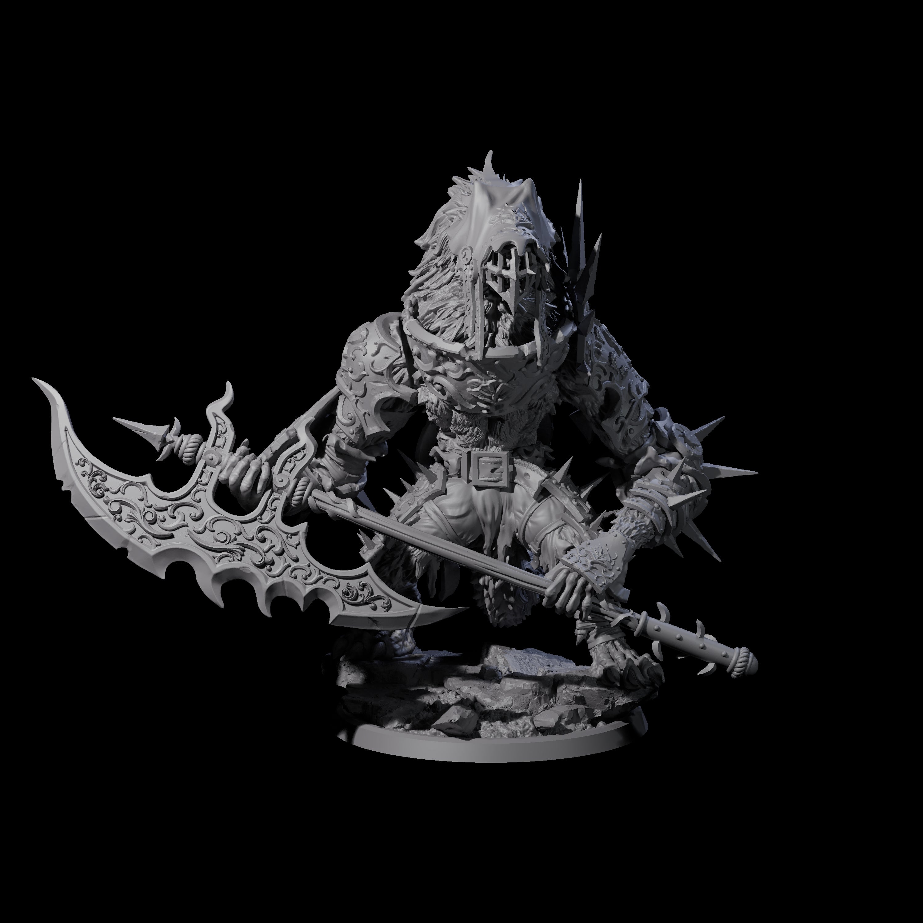 Uncontrolable Werewolf D Miniature for Dungeons and Dragons, Pathfinder or other TTRPGs