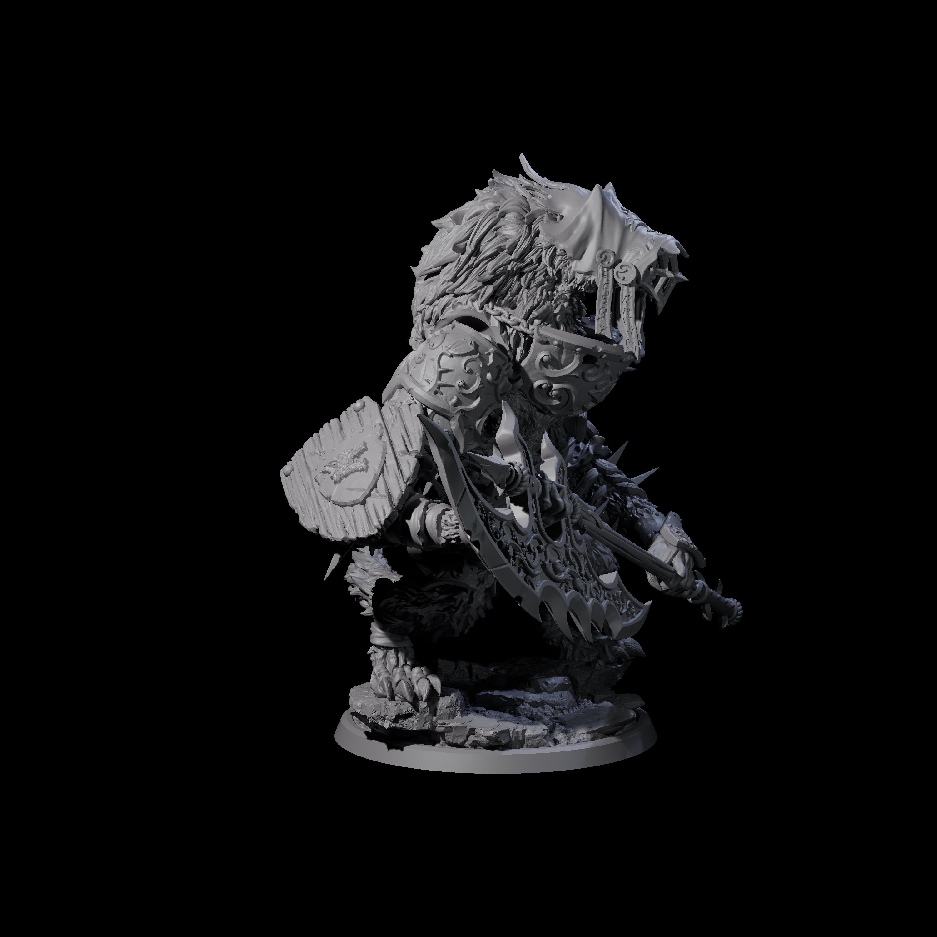 Uncontrolable Werewolf D Miniature for Dungeons and Dragons, Pathfinder or other TTRPGs