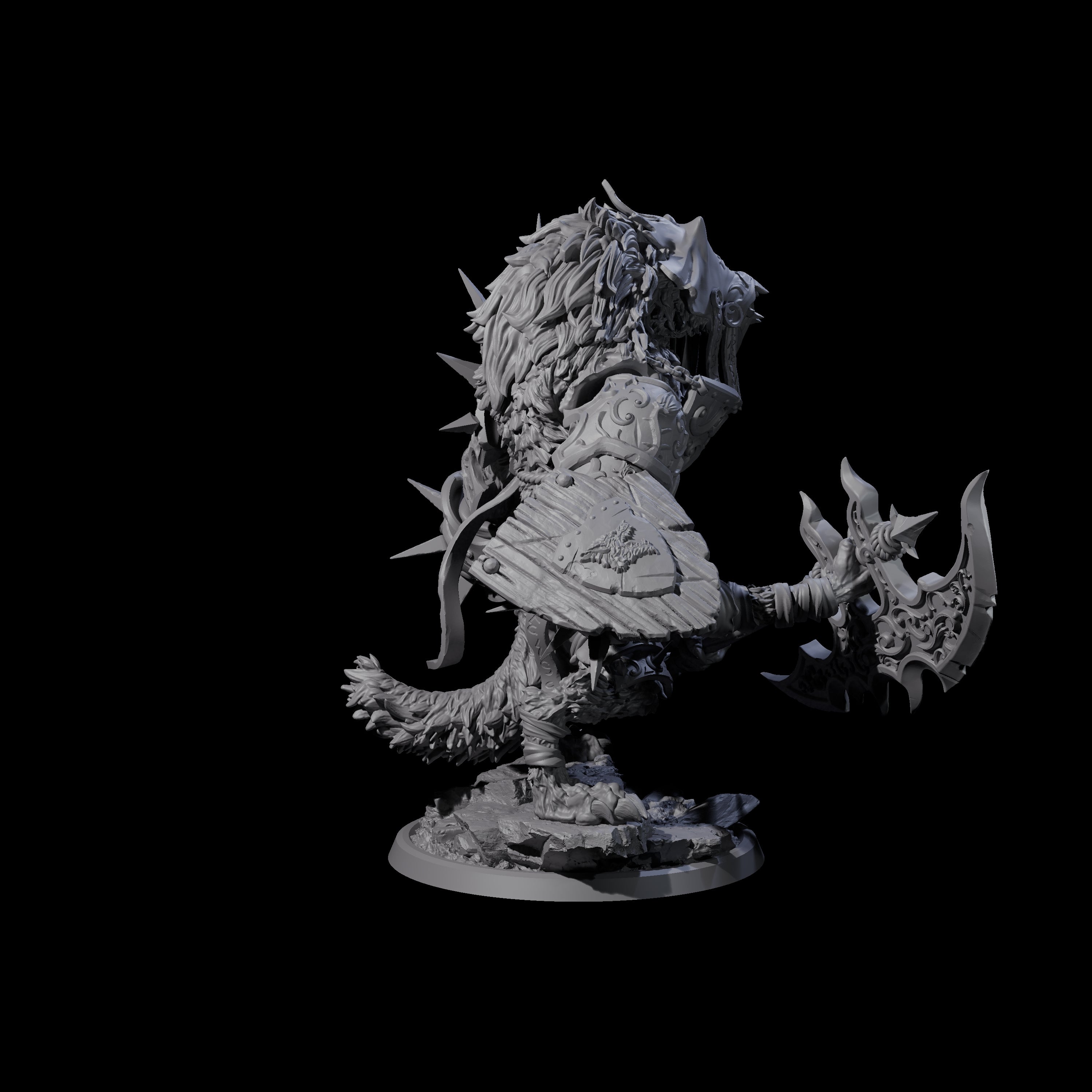 Uncontrolable Werewolf D Miniature for Dungeons and Dragons, Pathfinder or other TTRPGs