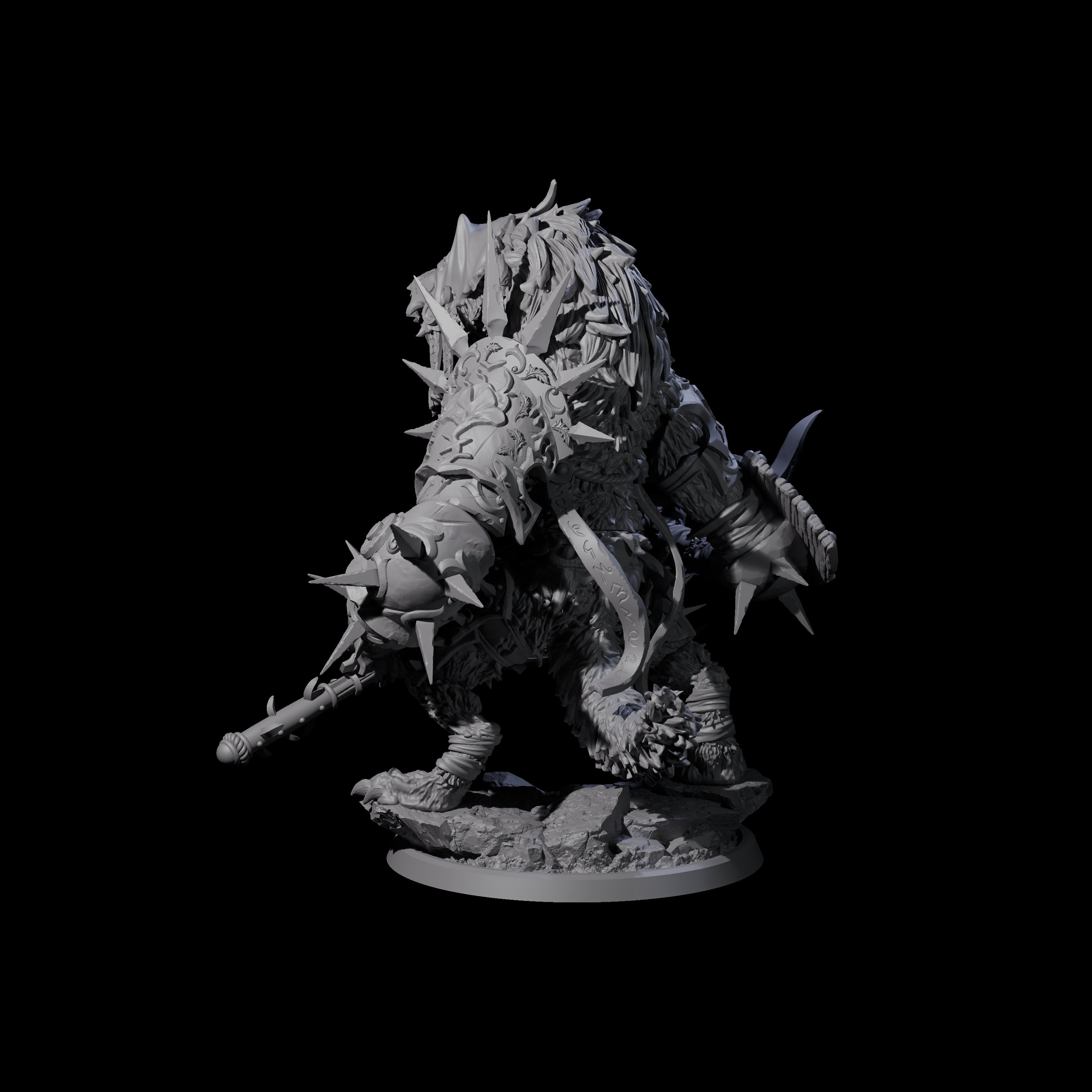 Uncontrolable Werewolf D Miniature for Dungeons and Dragons, Pathfinder or other TTRPGs