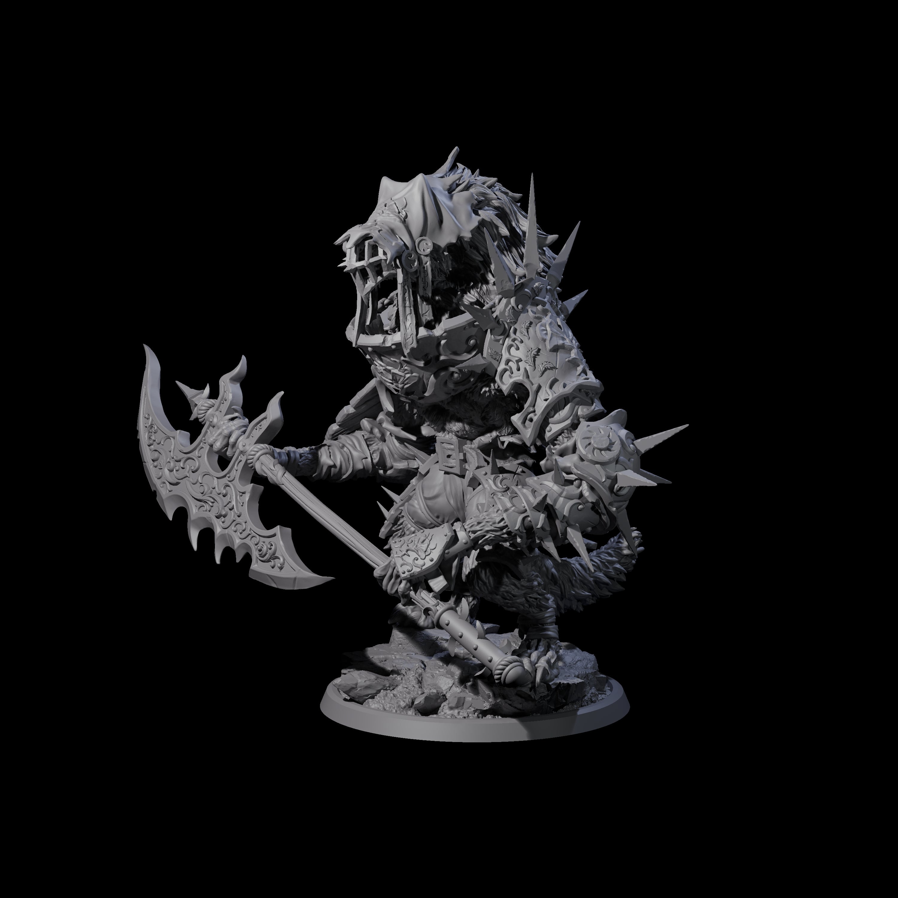 Uncontrolable Werewolf D Miniature for Dungeons and Dragons, Pathfinder or other TTRPGs