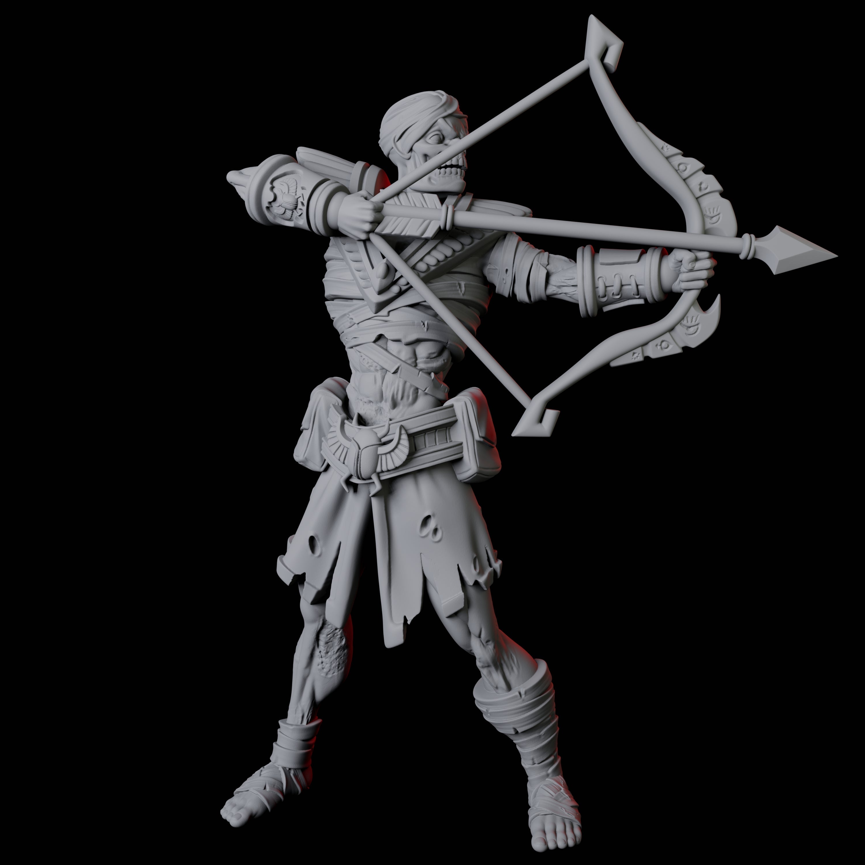 Undead Ancient Egyptian Guard Mummy A Miniature for Dungeons and Dragons, Pathfinder or other TTRPGs