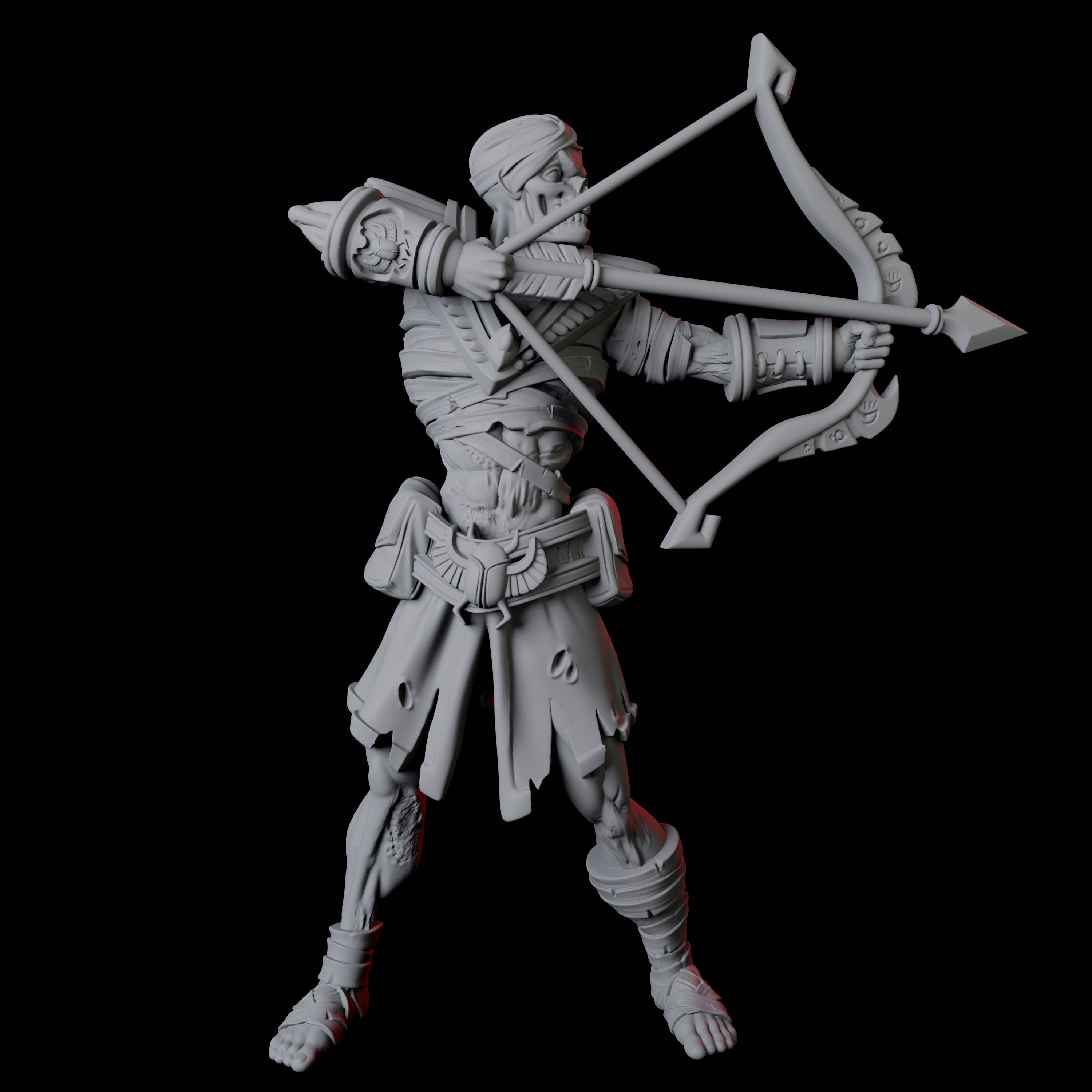 Undead Ancient Egyptian Guard Mummy A Miniature for Dungeons and Dragons, Pathfinder or other TTRPGs