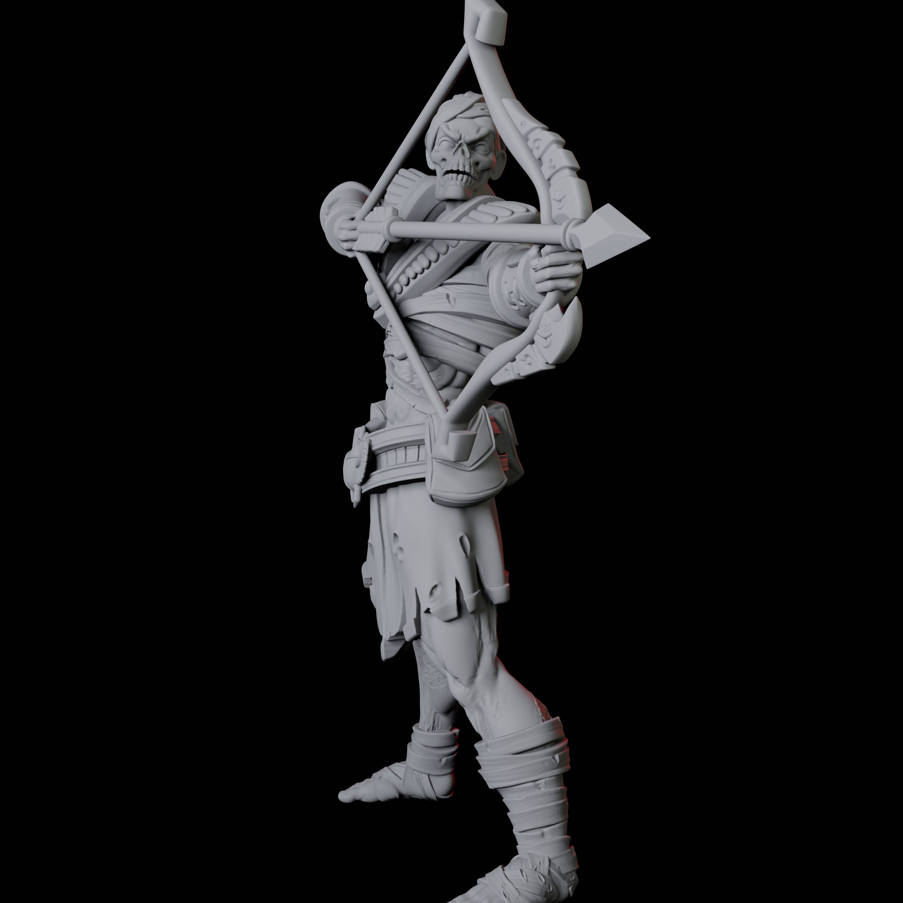 Undead Ancient Egyptian Guard Mummy A Miniature for Dungeons and Dragons, Pathfinder or other TTRPGs