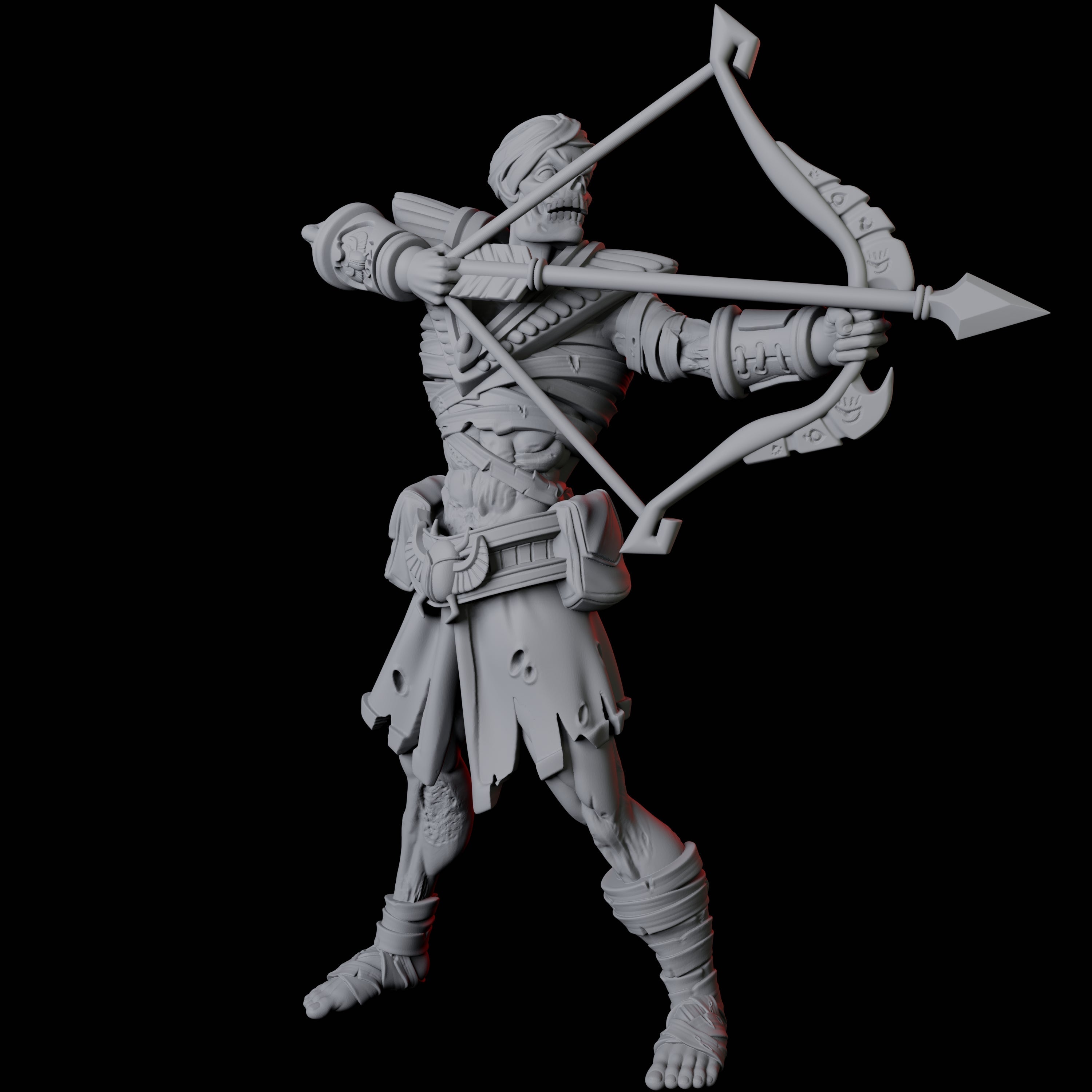 Undead Ancient Egyptian Guard Mummy A Miniature for Dungeons and Dragons, Pathfinder or other TTRPGs