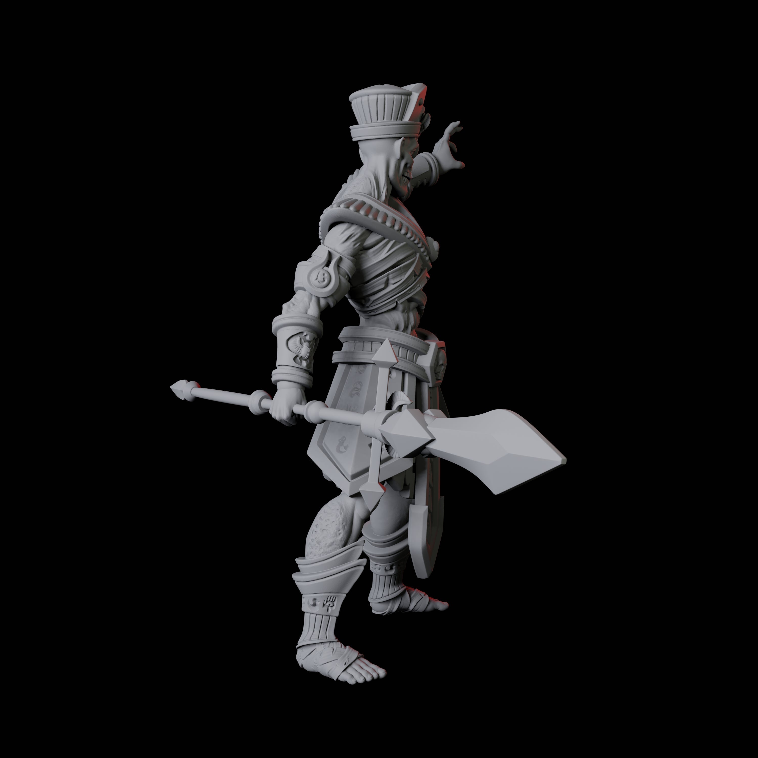 Undead Ancient Egyptian Guard Mummy C Miniature for Dungeons and Dragons, Pathfinder or other TTRPGs