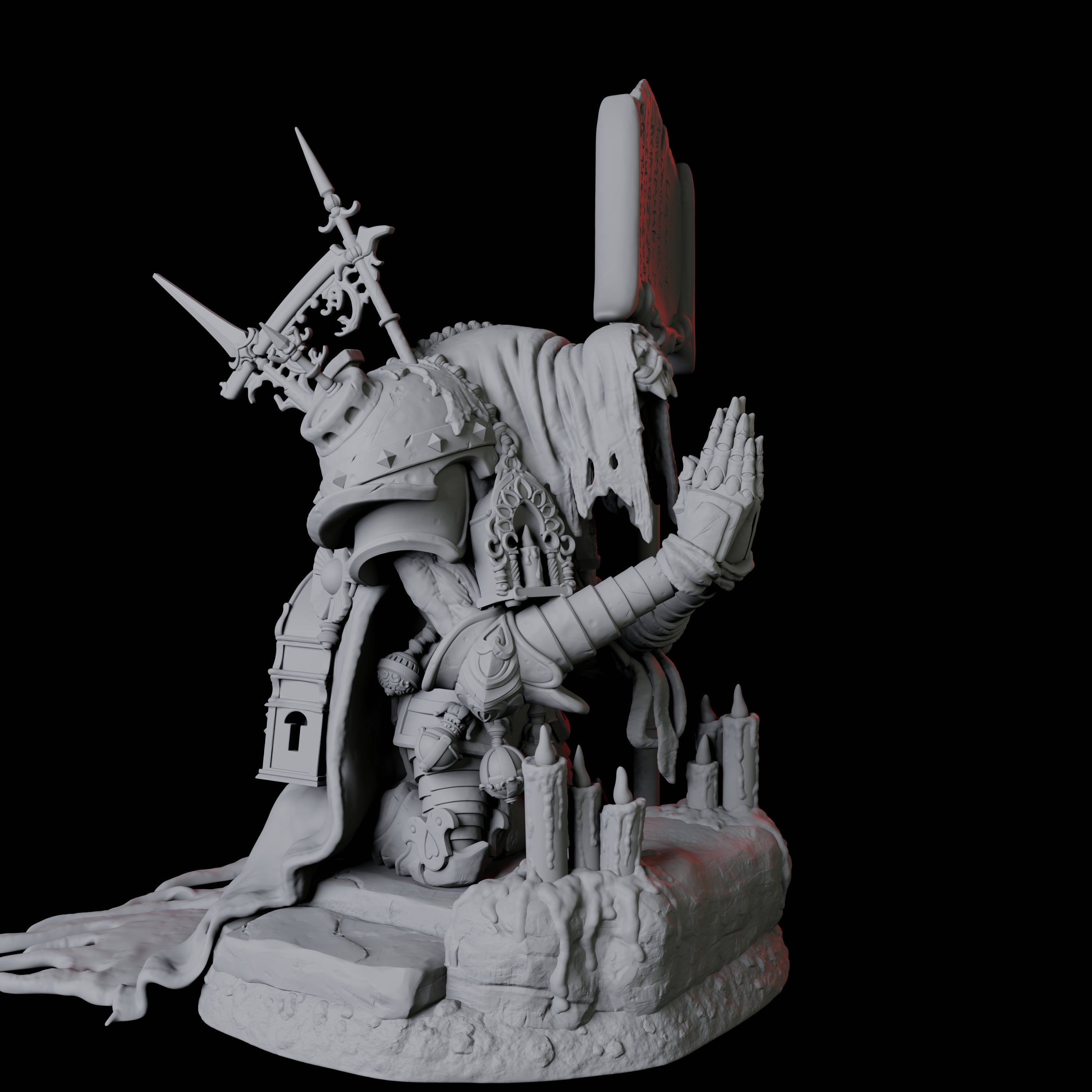 Undead Cultist A Miniature for Dungeons and Dragons, Pathfinder or other TTRPGs