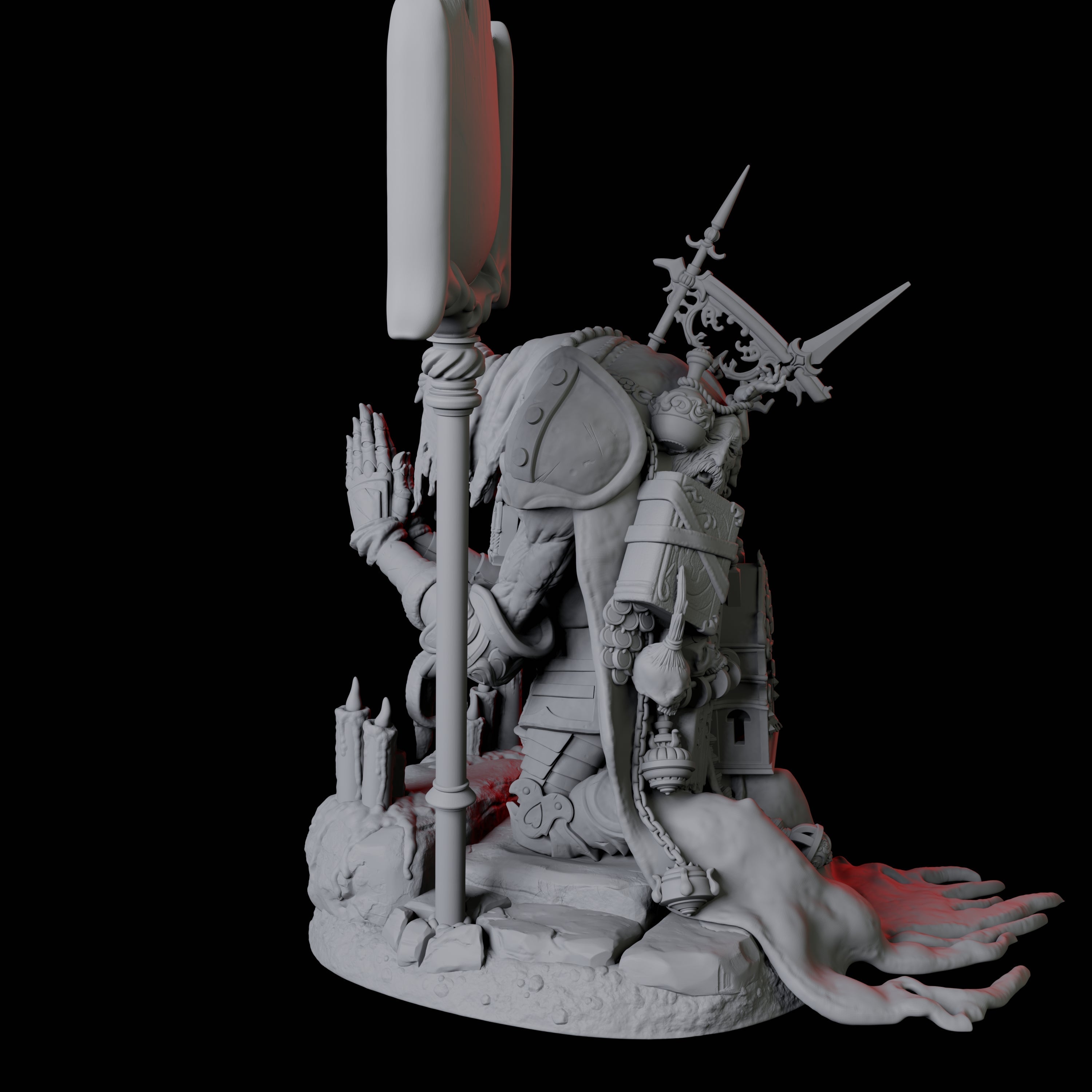 Undead Cultist A Miniature for Dungeons and Dragons, Pathfinder or other TTRPGs