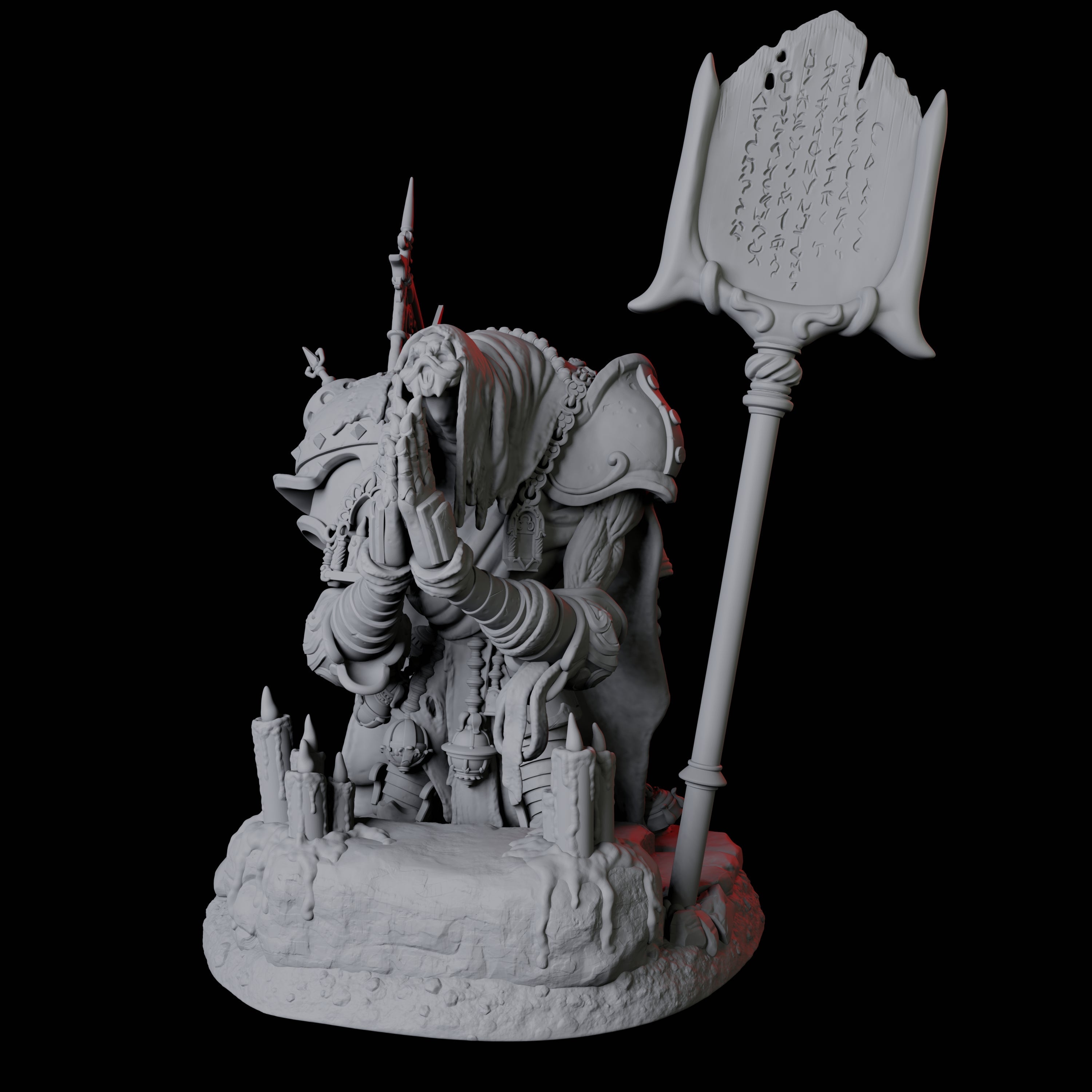 Undead Cultist A Miniature for Dungeons and Dragons, Pathfinder or other TTRPGs