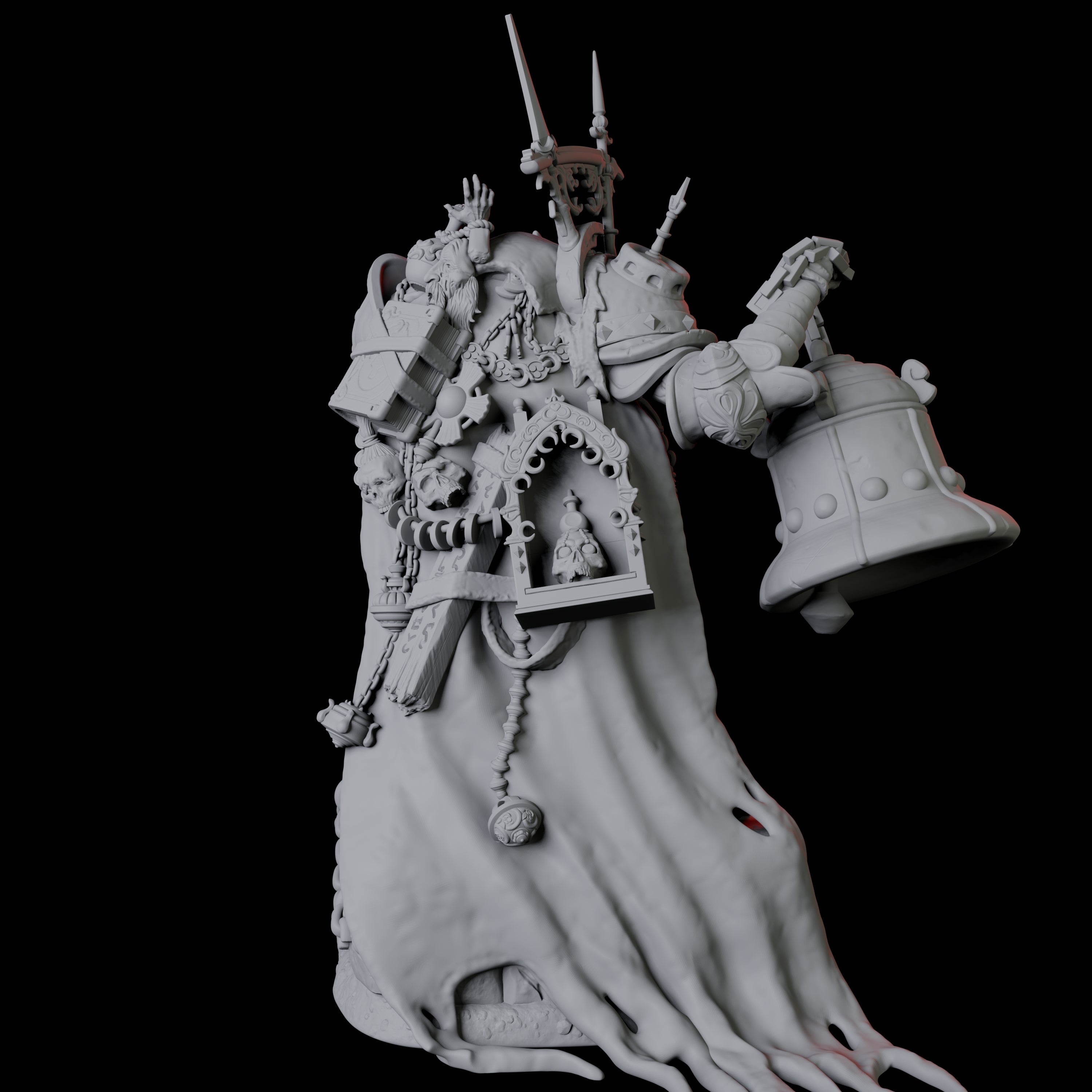 Undead Cultist B Miniature for Dungeons and Dragons, Pathfinder or other TTRPGs