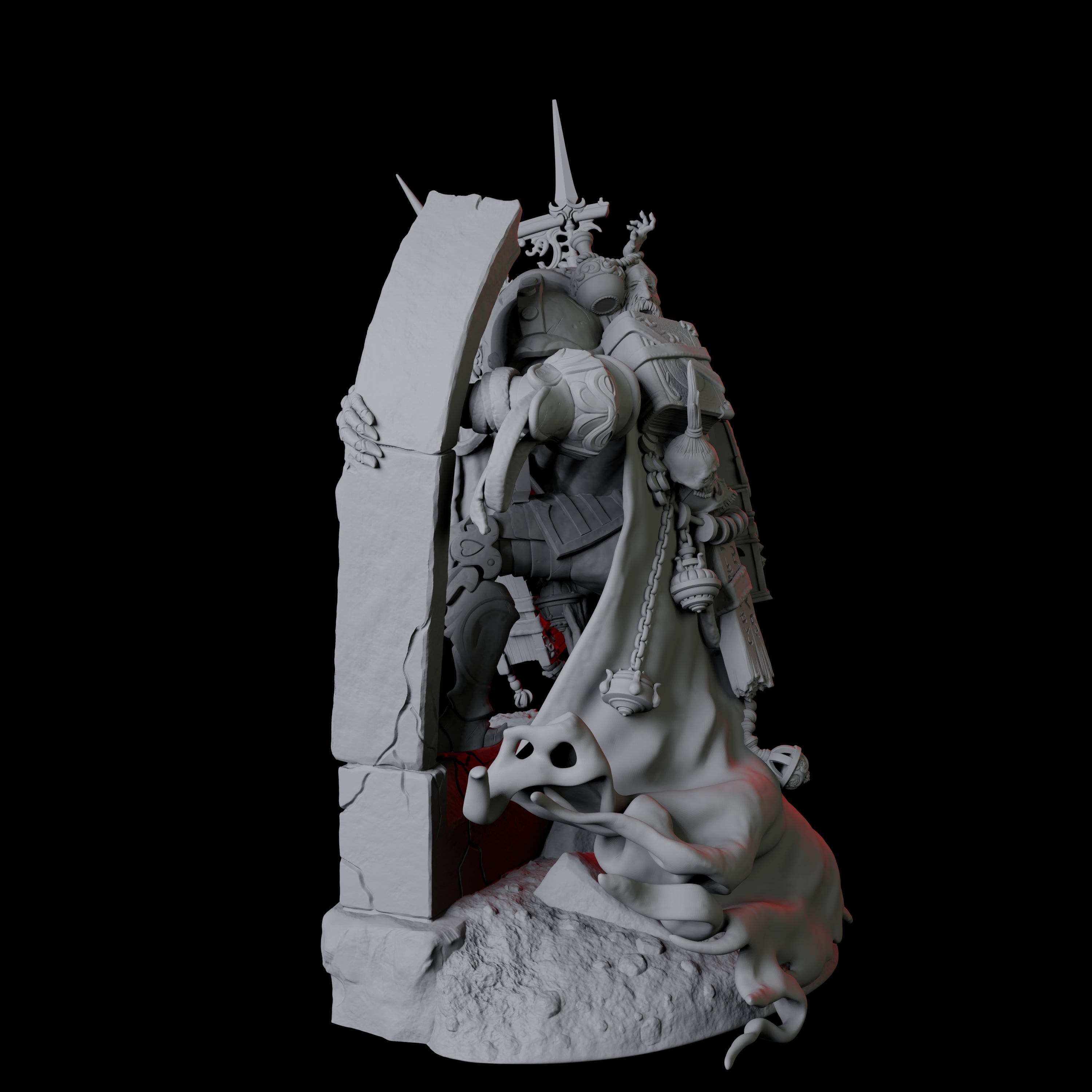 Undead Cultist C Miniature for Dungeons and Dragons, Pathfinder or other TTRPGs