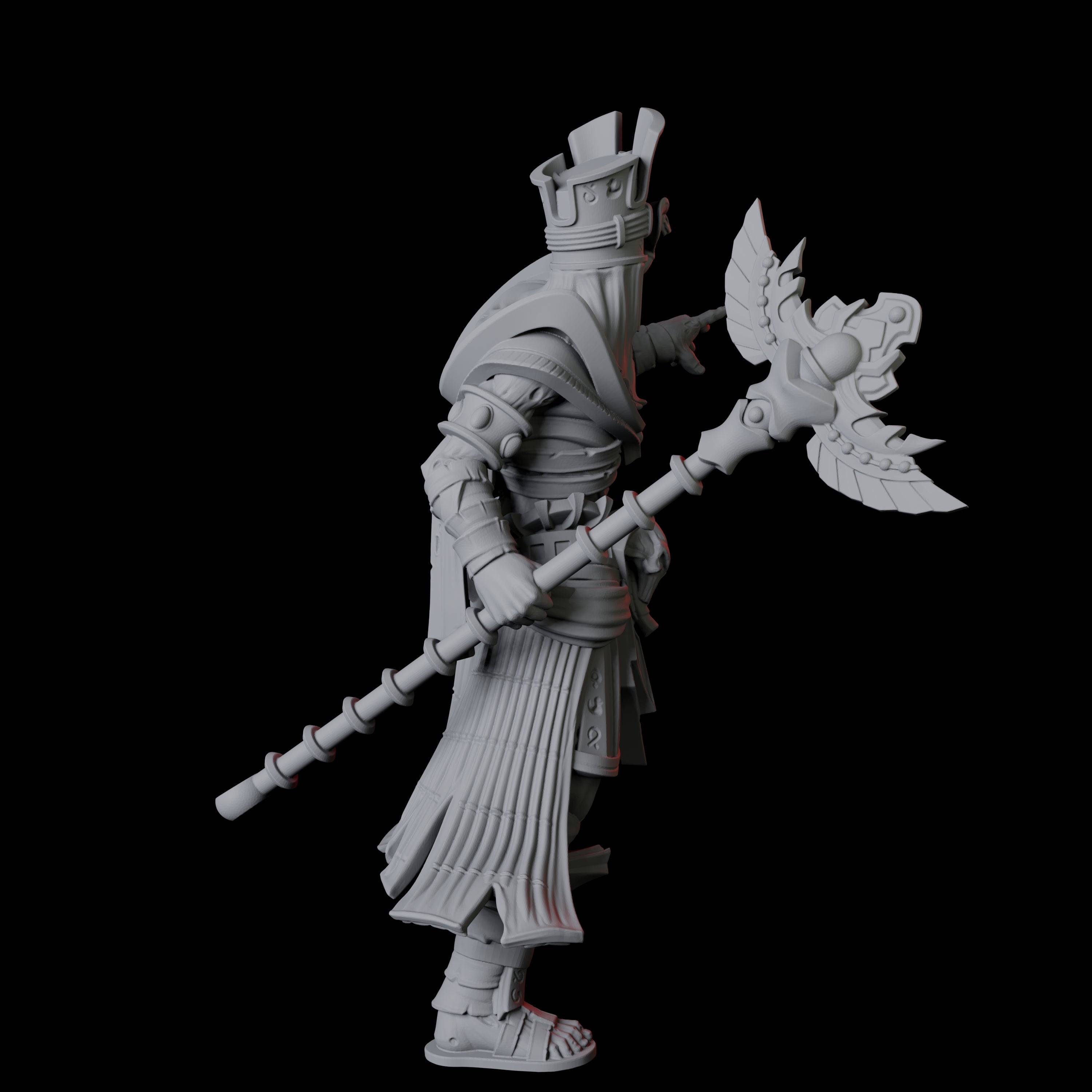 Undead Mummy Sorcerer Miniature for Dungeons and Dragons, Pathfinder or other TTRPGs