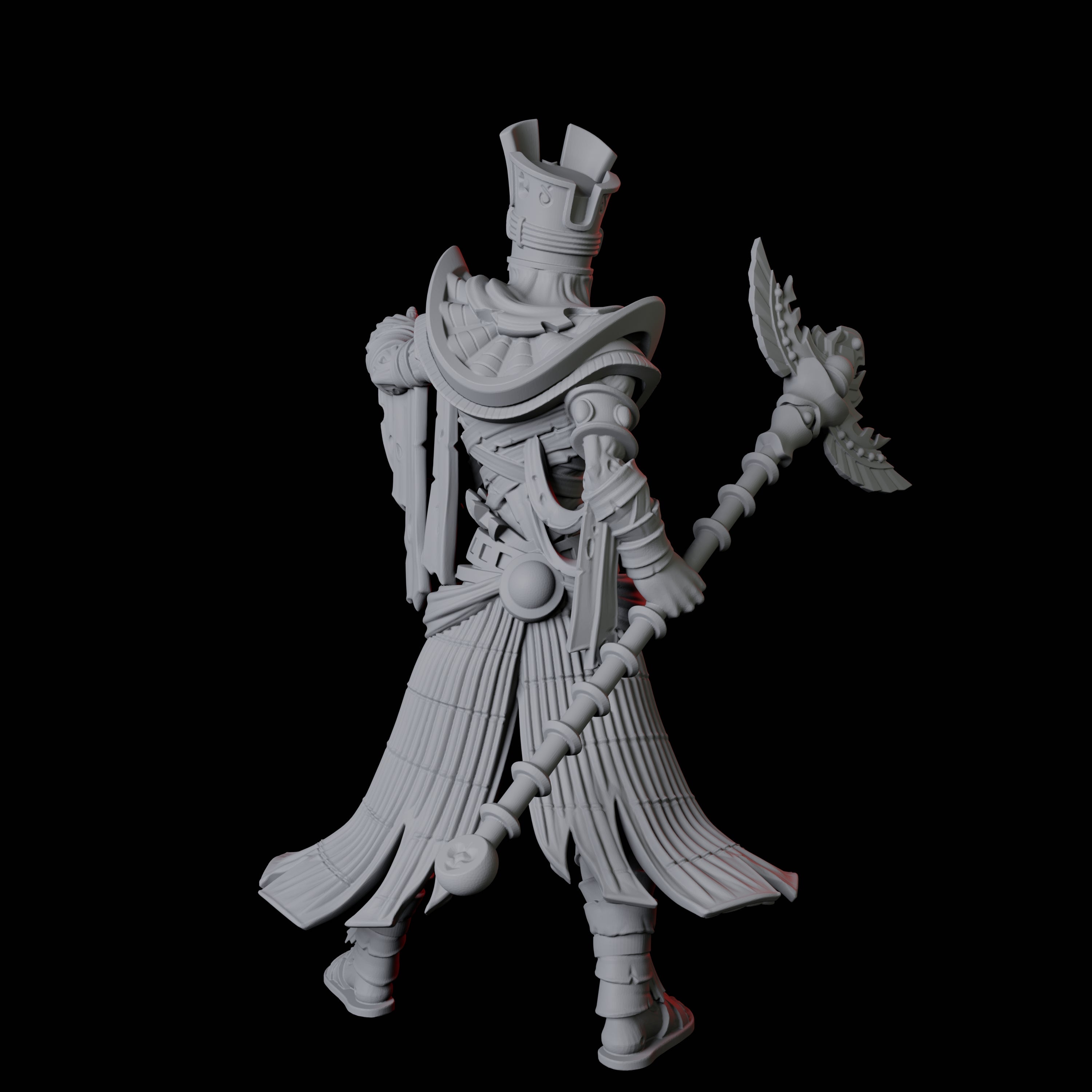 Undead Mummy Sorcerer Miniature for Dungeons and Dragons, Pathfinder or other TTRPGs