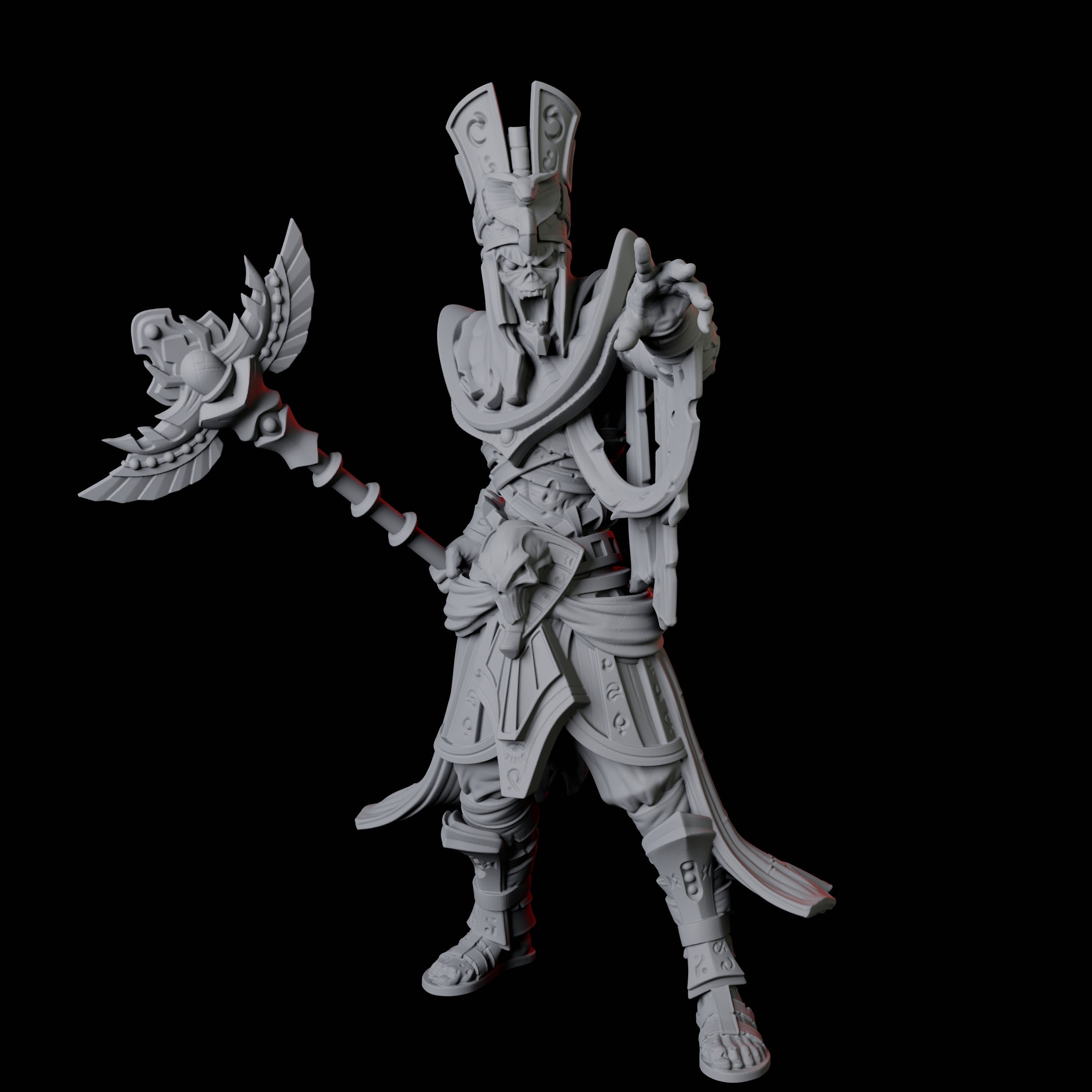 Undead Mummy Sorcerer Miniature for Dungeons and Dragons, Pathfinder or other TTRPGs