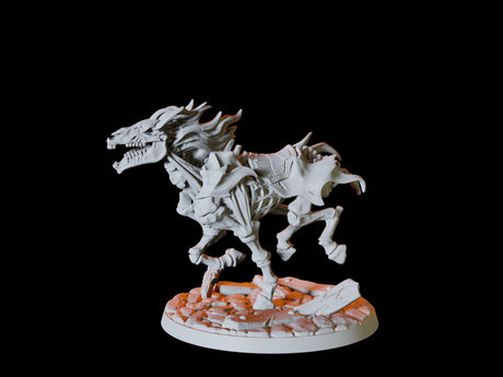 Undead Skeleton Rider Type A Miniature for Dungeons and Dragons, Pathfinder or other TTRPGs
