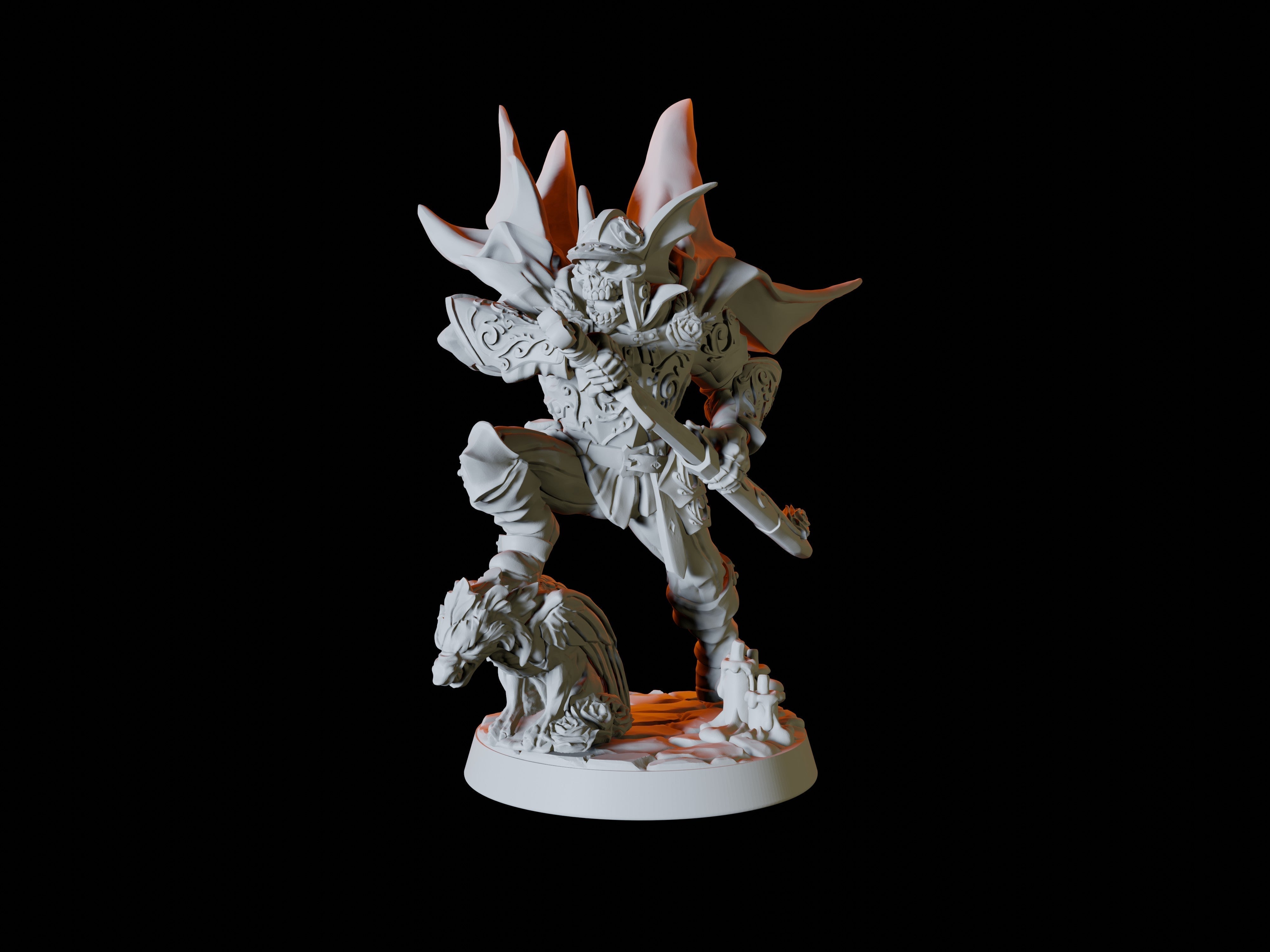 Undead Skeleton Warrior Miniature for Dungeons and Dragons - Myth Forged