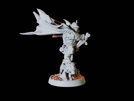 Undead Skeleton Warrior Miniature for Dungeons and Dragons, Pathfinder or other TTRPGs