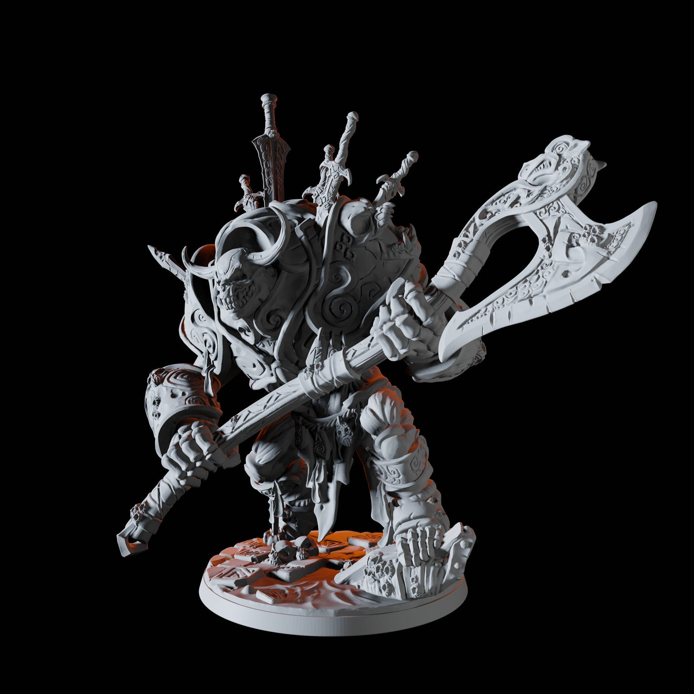 Undead Troll Miniature for Dungeons and Dragons, Pathfinder or other TTRPGs