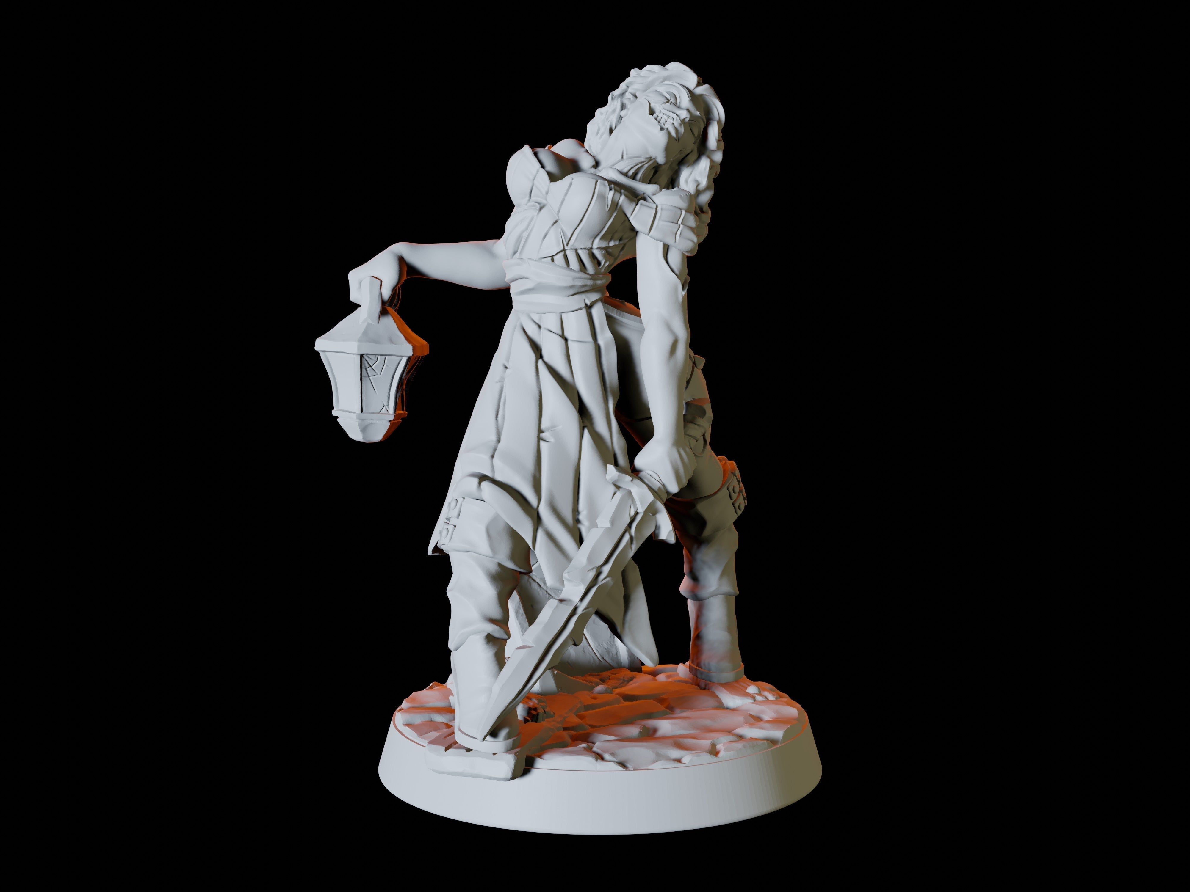 Undead Zombie Pinup Miniature for Dungeons and Dragons - Myth Forged