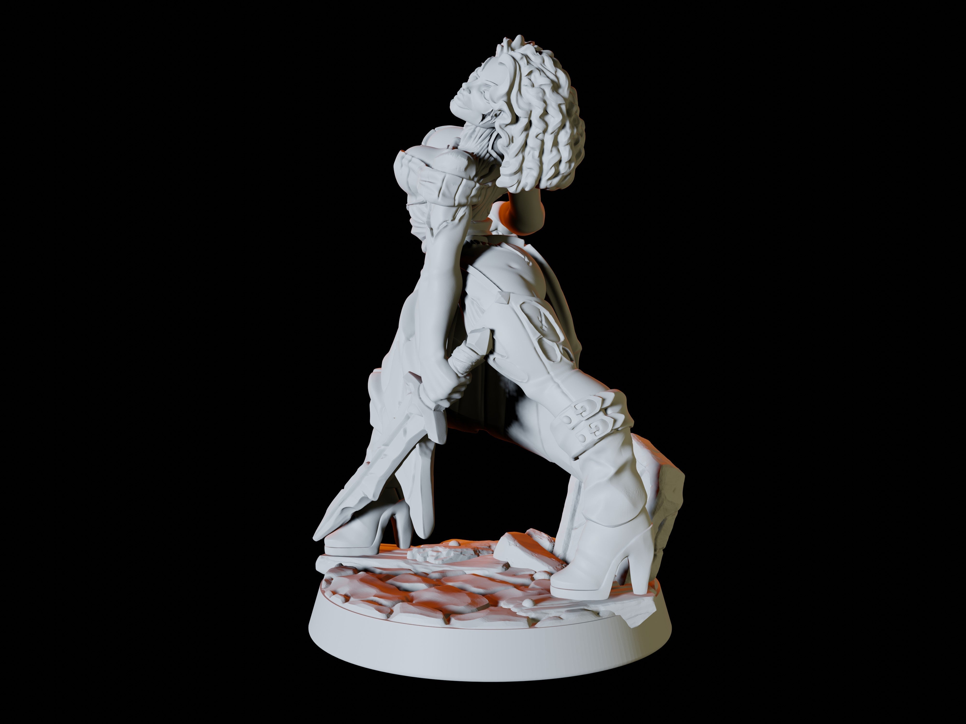 Undead Zombie Pinup Miniature for Dungeons and Dragons - Myth Forged