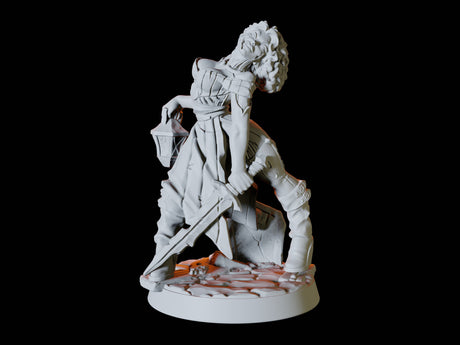 Undead Zombie Pin-up Miniature for Dungeons and Dragons, Pathfinder or other TTRPGs