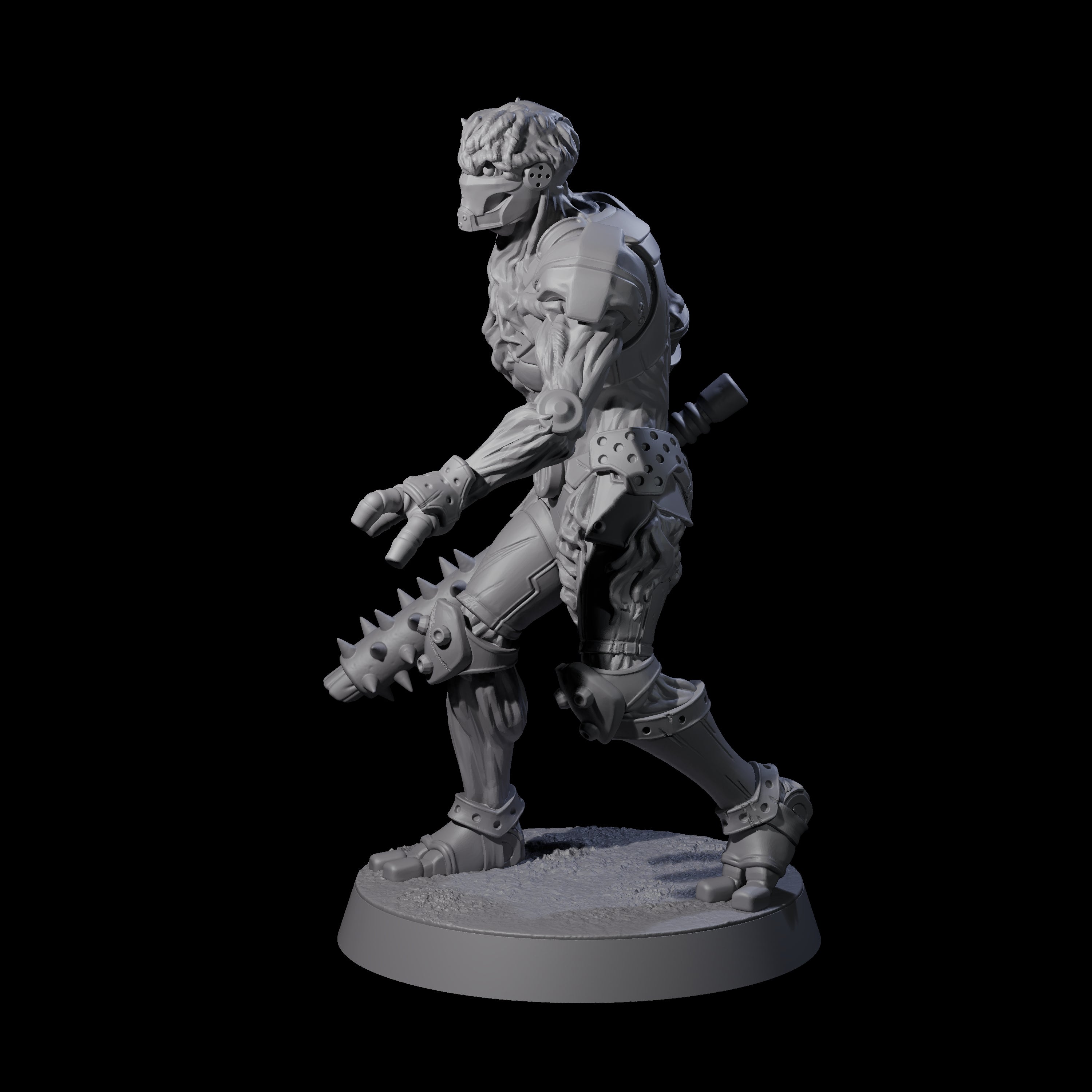 Unearthed Warforged Outcast B Miniature for Dungeons and Dragons, Pathfinder or other TTRPGs