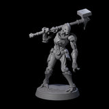Unearthed Warforged Outcast C Miniature for Dungeons and Dragons, Pathfinder or other TTRPGs