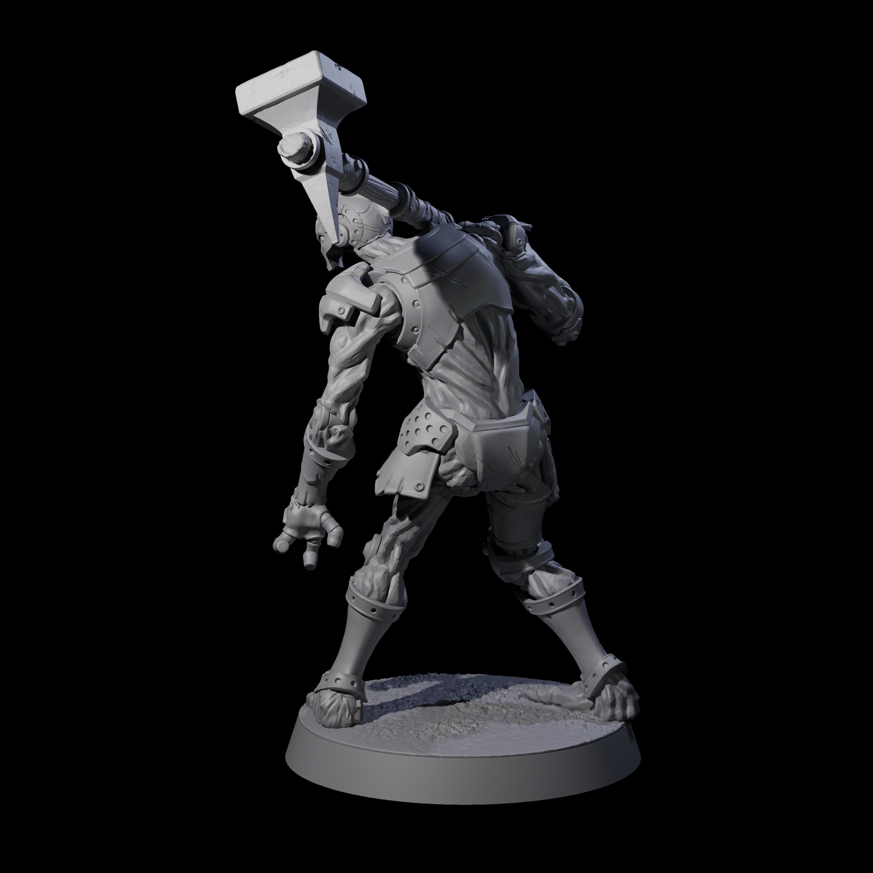 Unearthed Warforged Outcast C Miniature for Dungeons and Dragons, Pathfinder or other TTRPGs