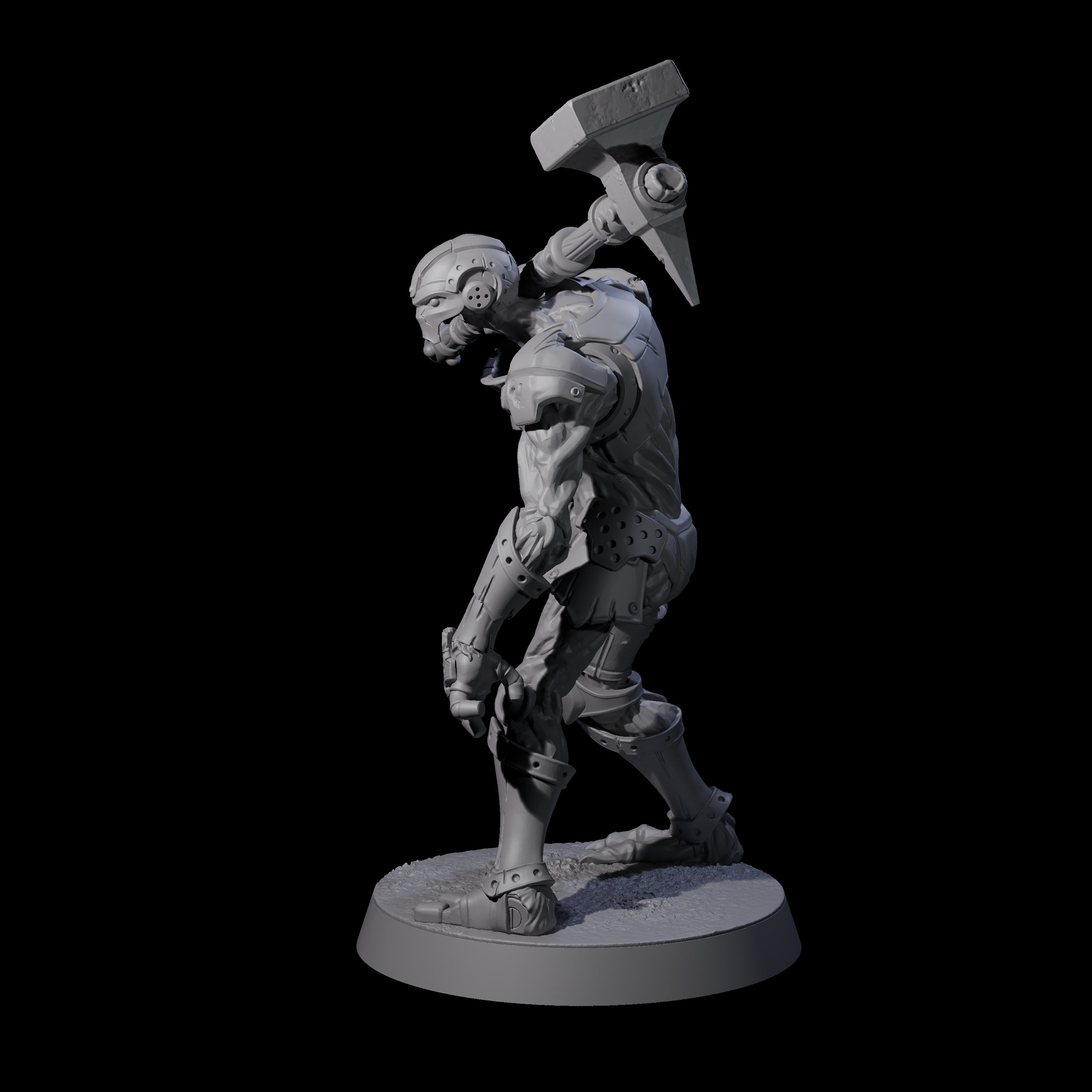 Unearthed Warforged Outcast C Miniature for Dungeons and Dragons, Pathfinder or other TTRPGs