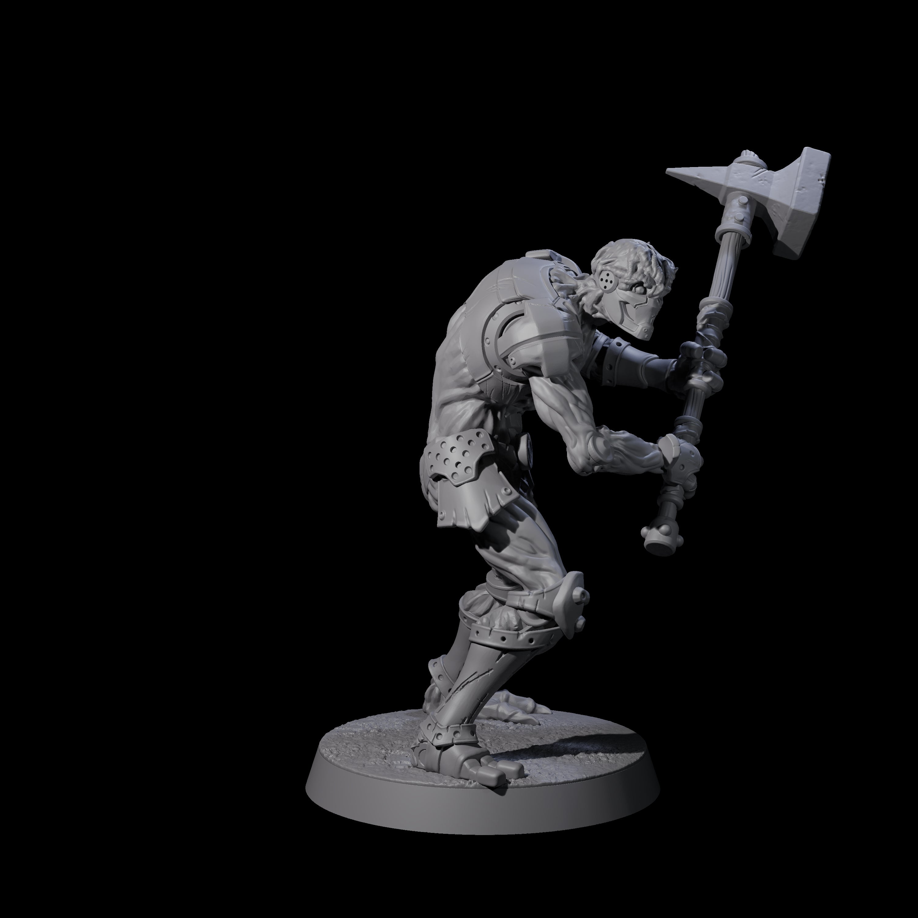 Unearthed Warforged Outcast D Miniature for Dungeons and Dragons, Pathfinder or other TTRPGs