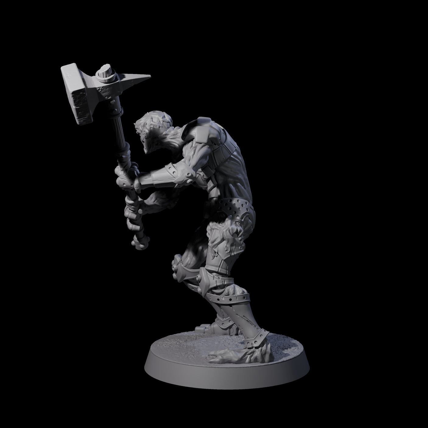 Unearthed Warforged Outcast D Miniature for Dungeons and Dragons, Pathfinder or other TTRPGs