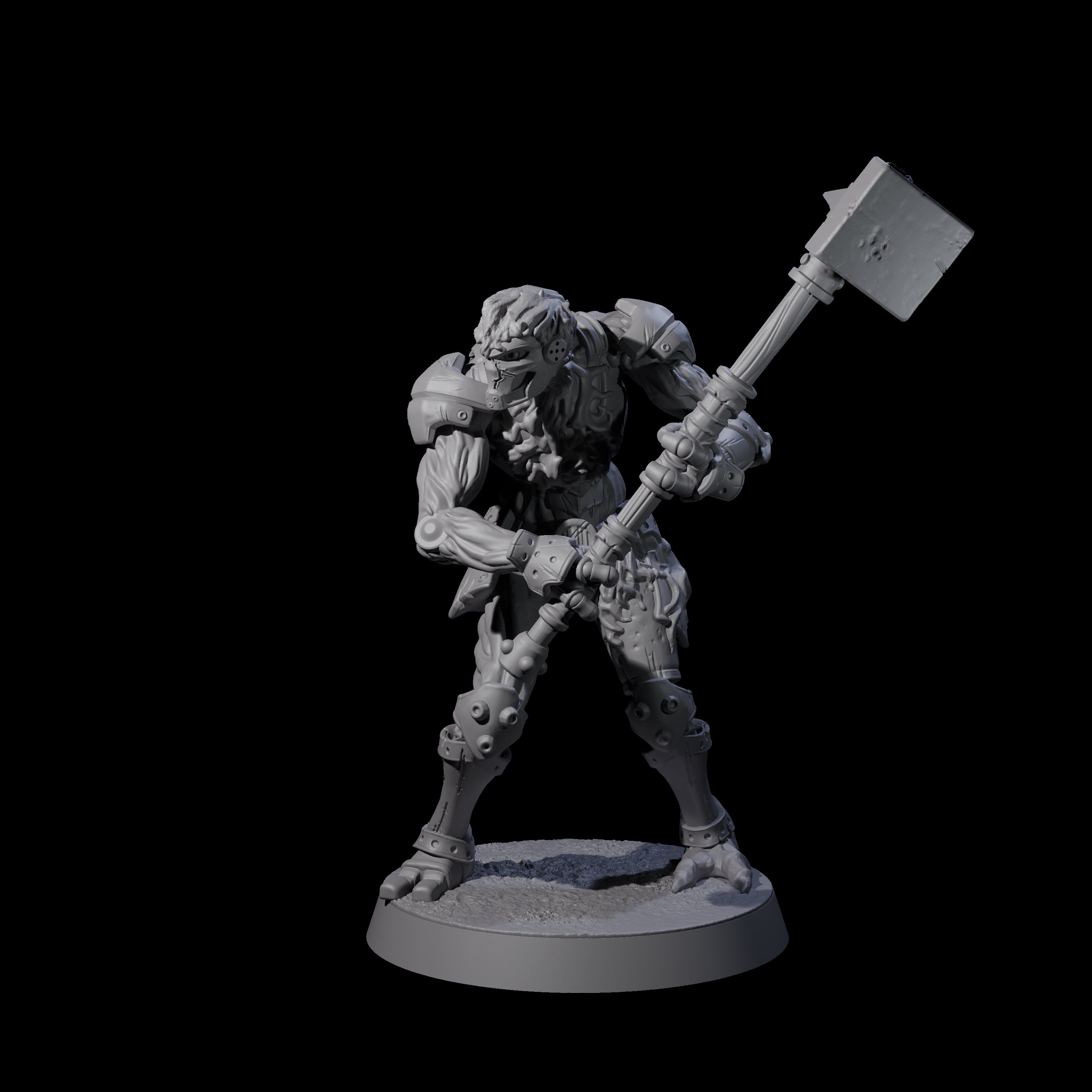 Unearthed Warforged Outcast D Miniature for Dungeons and Dragons, Pathfinder or other TTRPGs