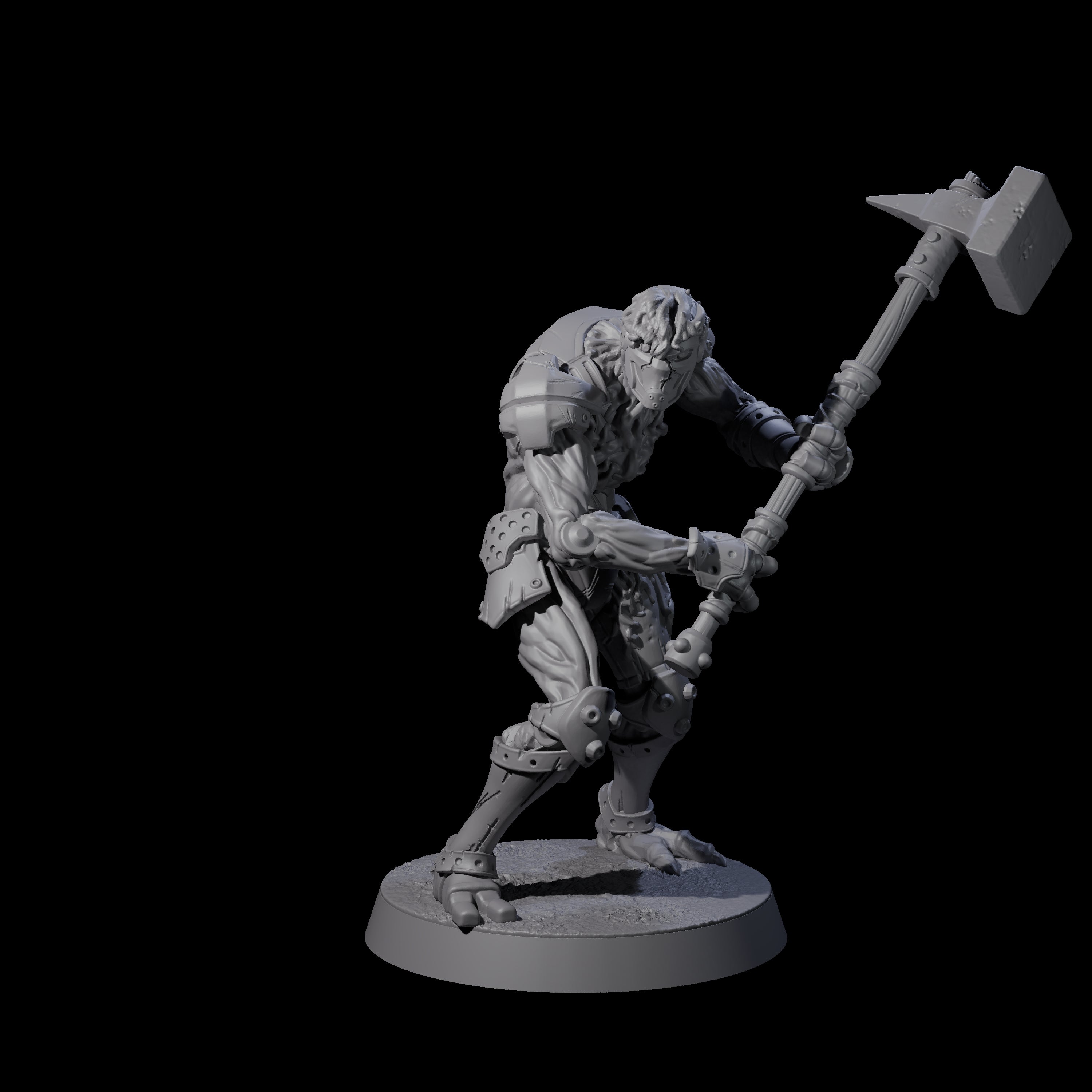 Unearthed Warforged Outcast D Miniature for Dungeons and Dragons, Pathfinder or other TTRPGs