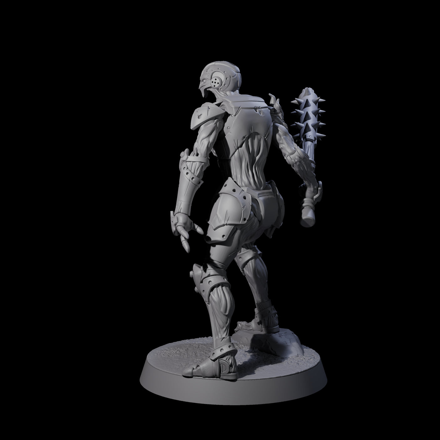 Unearthed Warforged Outcast E Miniature for Dungeons and Dragons, Pathfinder or other TTRPGs