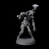 Unearthed Warforged Outcasts Miniature for Dungeons and Dragons, Pathfinder or other TTRPGs