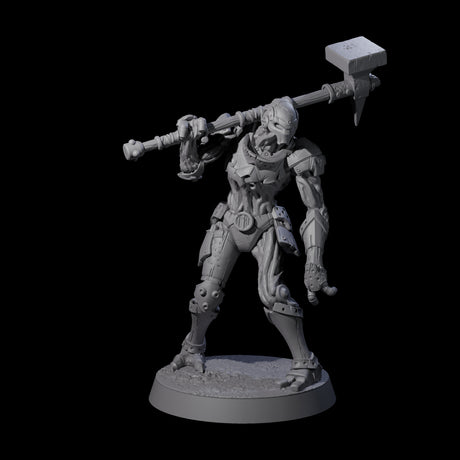 Unearthed Warforged Outcasts Miniature for Dungeons and Dragons, Pathfinder or other TTRPGs