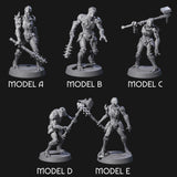 Unearthed Warforged Outcasts Miniature for Dungeons and Dragons, Pathfinder or other TTRPGs