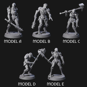 Unearthed Warforged Outcasts Miniature for Dungeons and Dragons, Pathfinder or other TTRPGs