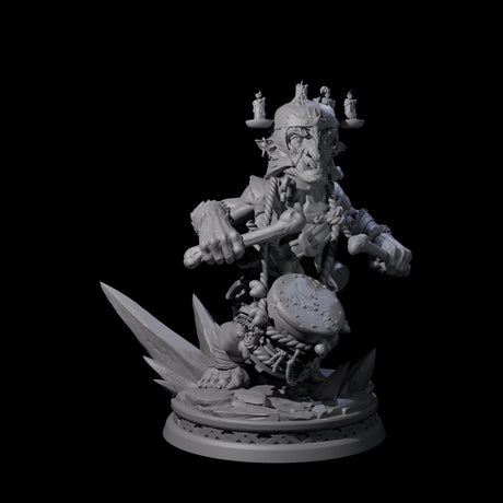 Unflappable Goblin Drummer Miniature for Dungeons and Dragons, Pathfinder or other TTRPGs