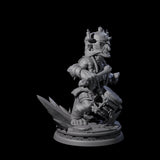 Unflappable Goblin Drummer Miniature for Dungeons and Dragons, Pathfinder or other TTRPGs