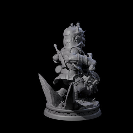 Unflappable Goblin Drummer Miniature for Dungeons and Dragons, Pathfinder or other TTRPGs