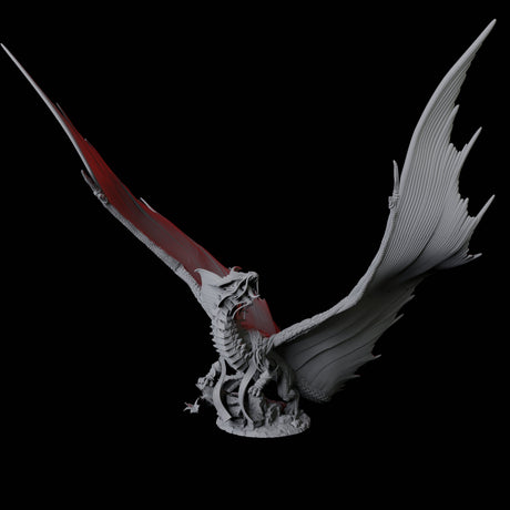 Unfurled Brass Dragon Miniature for Dungeons and Dragons, Pathfinder or other TTRPGs