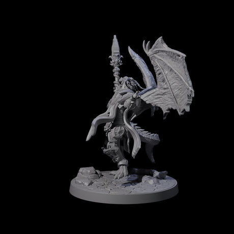 Unfurled Dragonborn Archmage Miniature for Dungeons and Dragons, Pathfinder or other TTRPGs