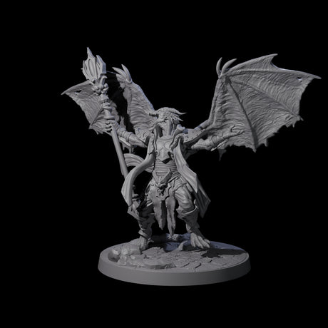 Unfurled Dragonborn Archmage Miniature for Dungeons and Dragons, Pathfinder or other TTRPGs