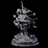 Unhinged Beholder Miniature for Dungeons and Dragons, Pathfinder or other TTRPGs