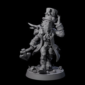 Unhinged Goblin Mad Hatter Miniature for Dungeons and Dragons, Pathfinder or other TTRPGs