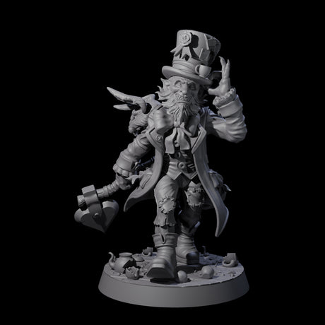 Unhinged Goblin Mad Hatter Miniature for Dungeons and Dragons, Pathfinder or other TTRPGs