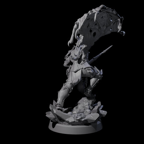Unholy Half Winged Cambion A Miniature for Dungeons and Dragons, Pathfinder or other TTRPGs