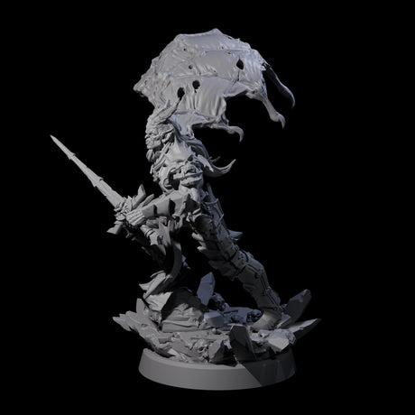 Unholy Half Winged Cambion A Miniature for Dungeons and Dragons, Pathfinder or other TTRPGs