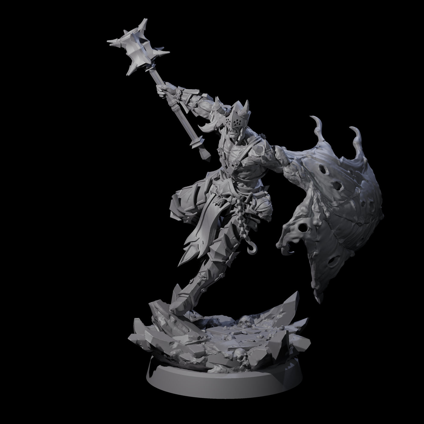 Unholy Half Winged Cambion B Miniature for Dungeons and Dragons, Pathfinder or other TTRPGs